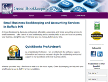 Tablet Screenshot of greenbookkeeping.com